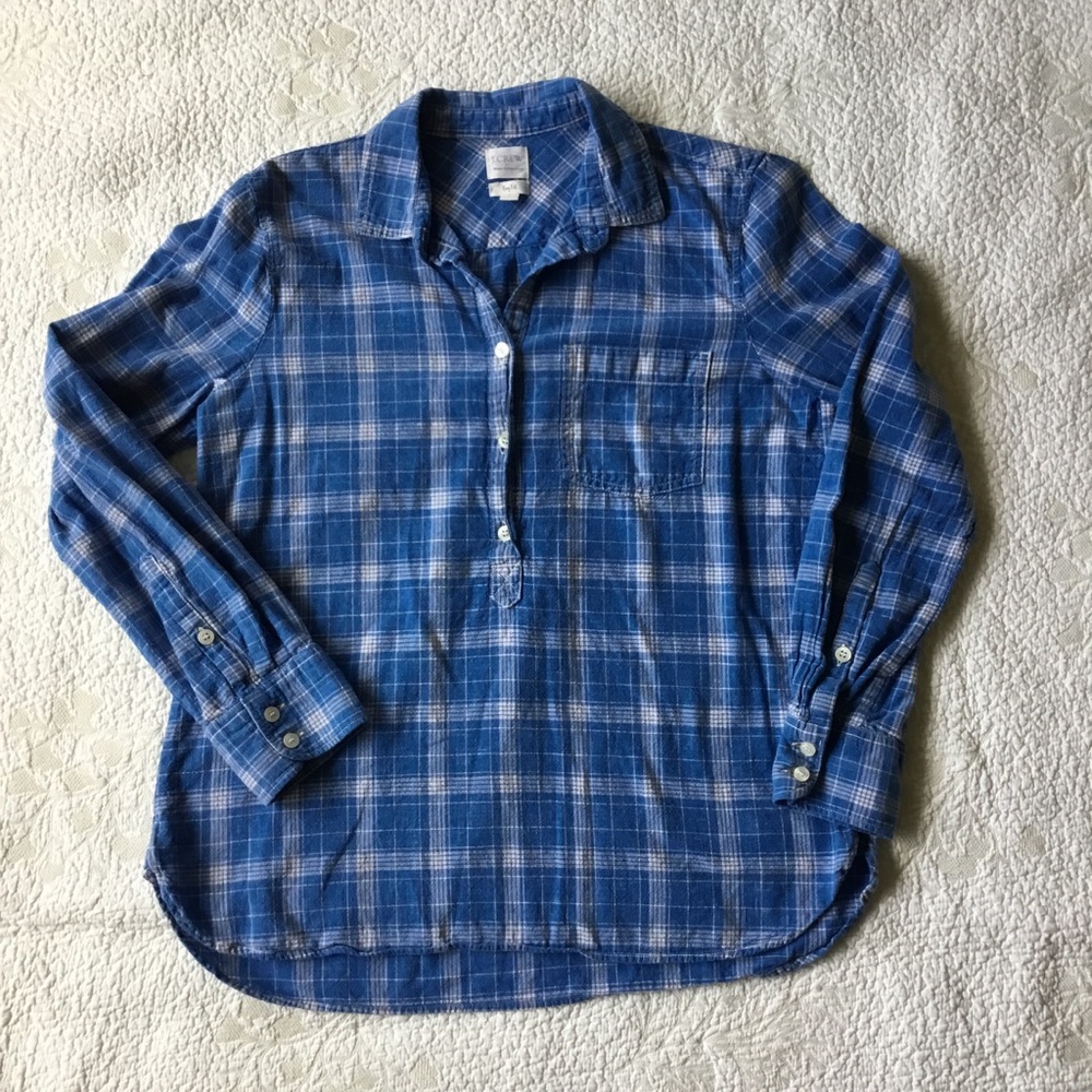 J. Crew boy fit popover shirt